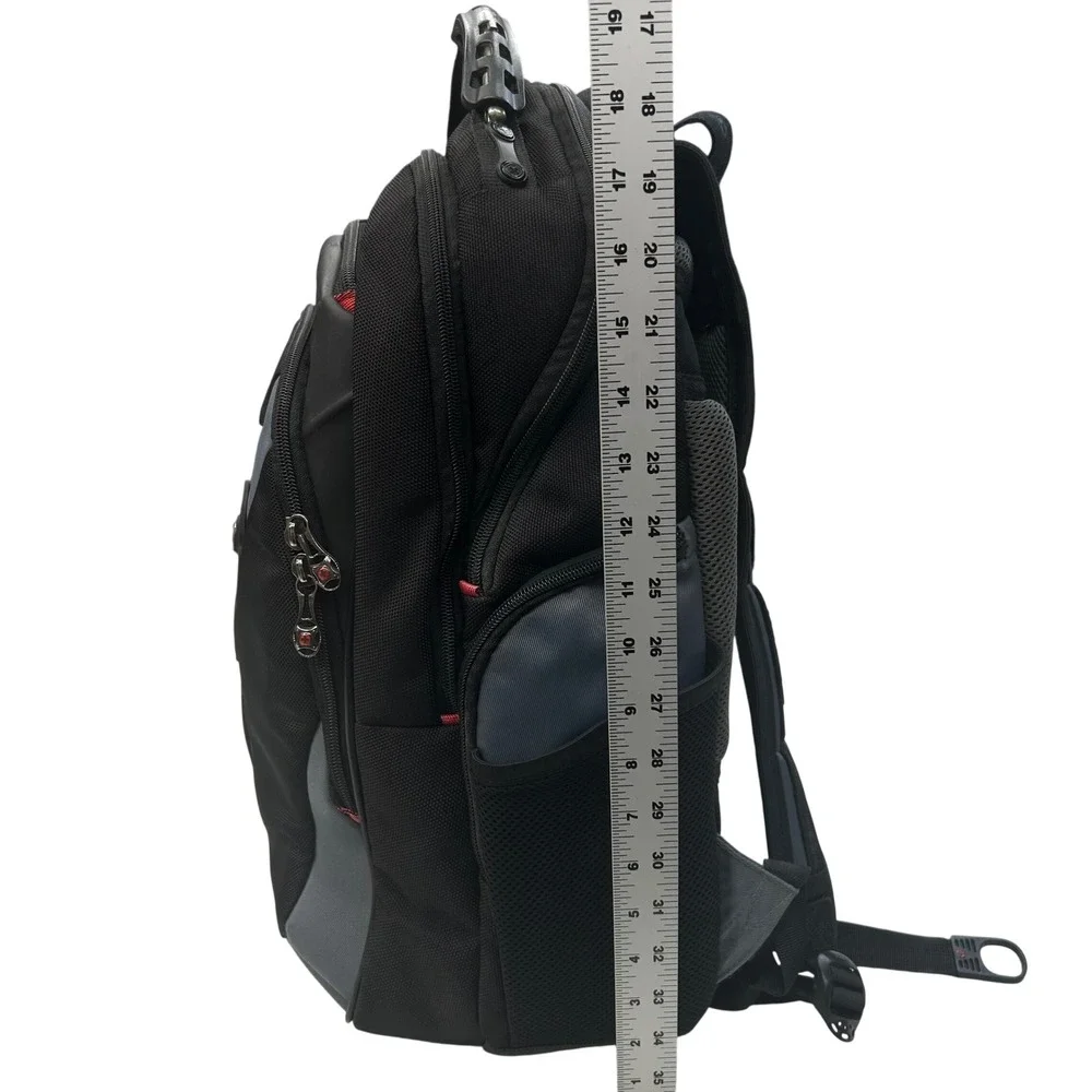 SwissGear Backpack Black Grey Professional Travel Work Bag 17